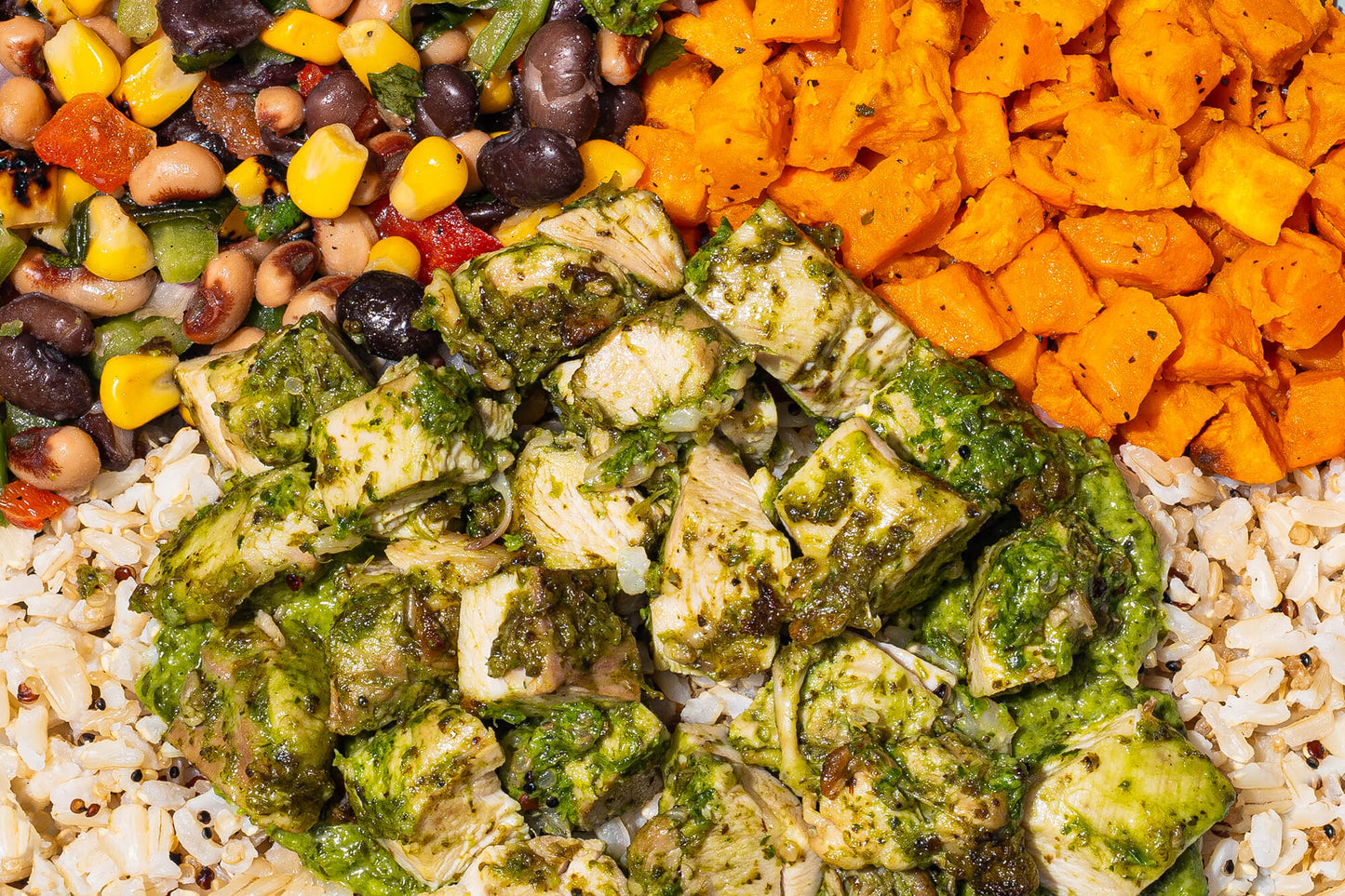Chimichurri Chicken with Cowboy Caviar