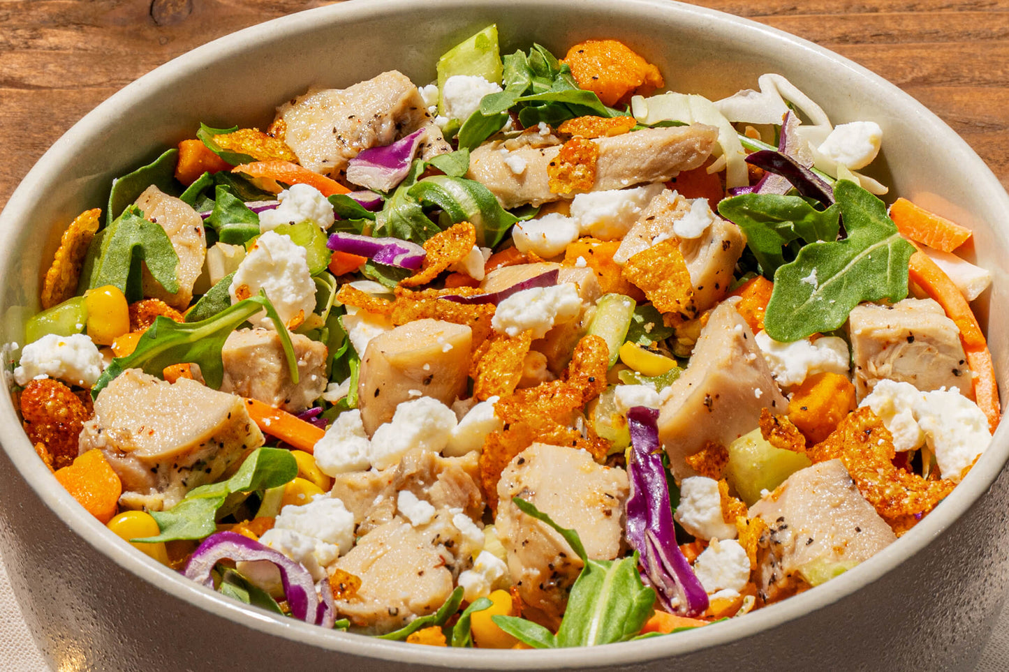 Hot Honey Chicken Crunch Salad
