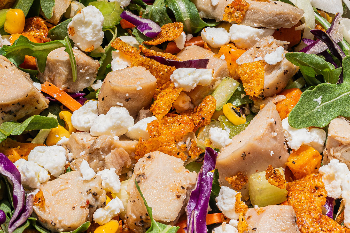 Hot Honey Chicken Crunch Salad