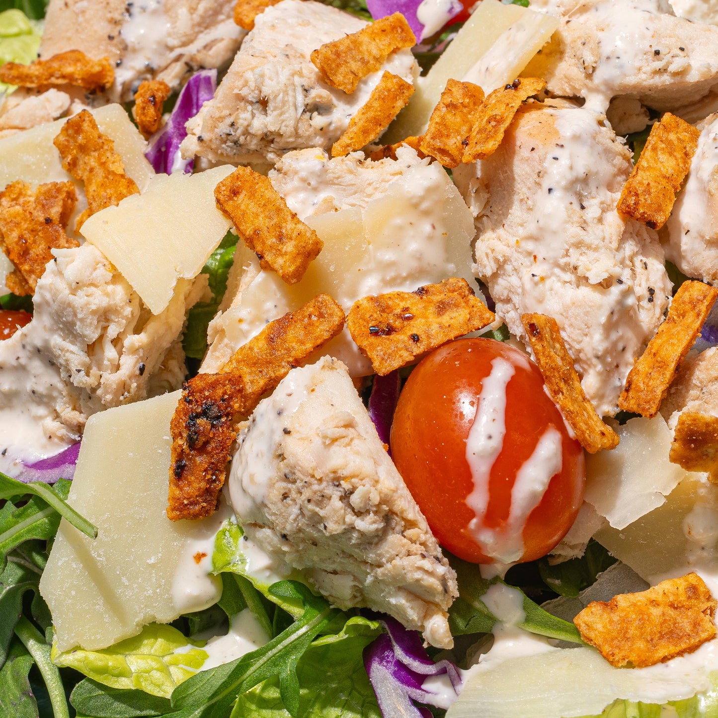 Lemon Pepper Chicken Caesar Salad