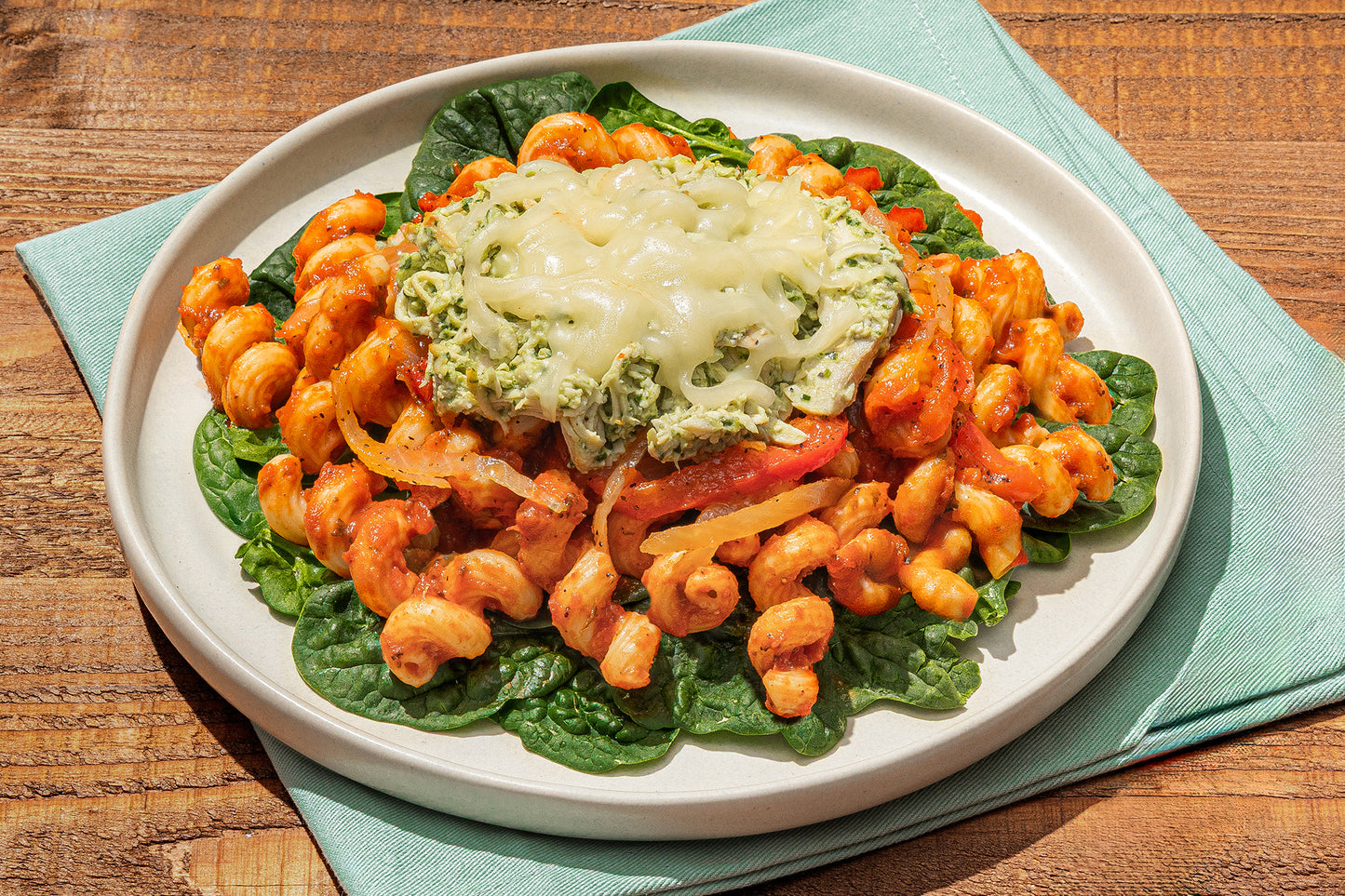 Pesto Chicken Cavatappi