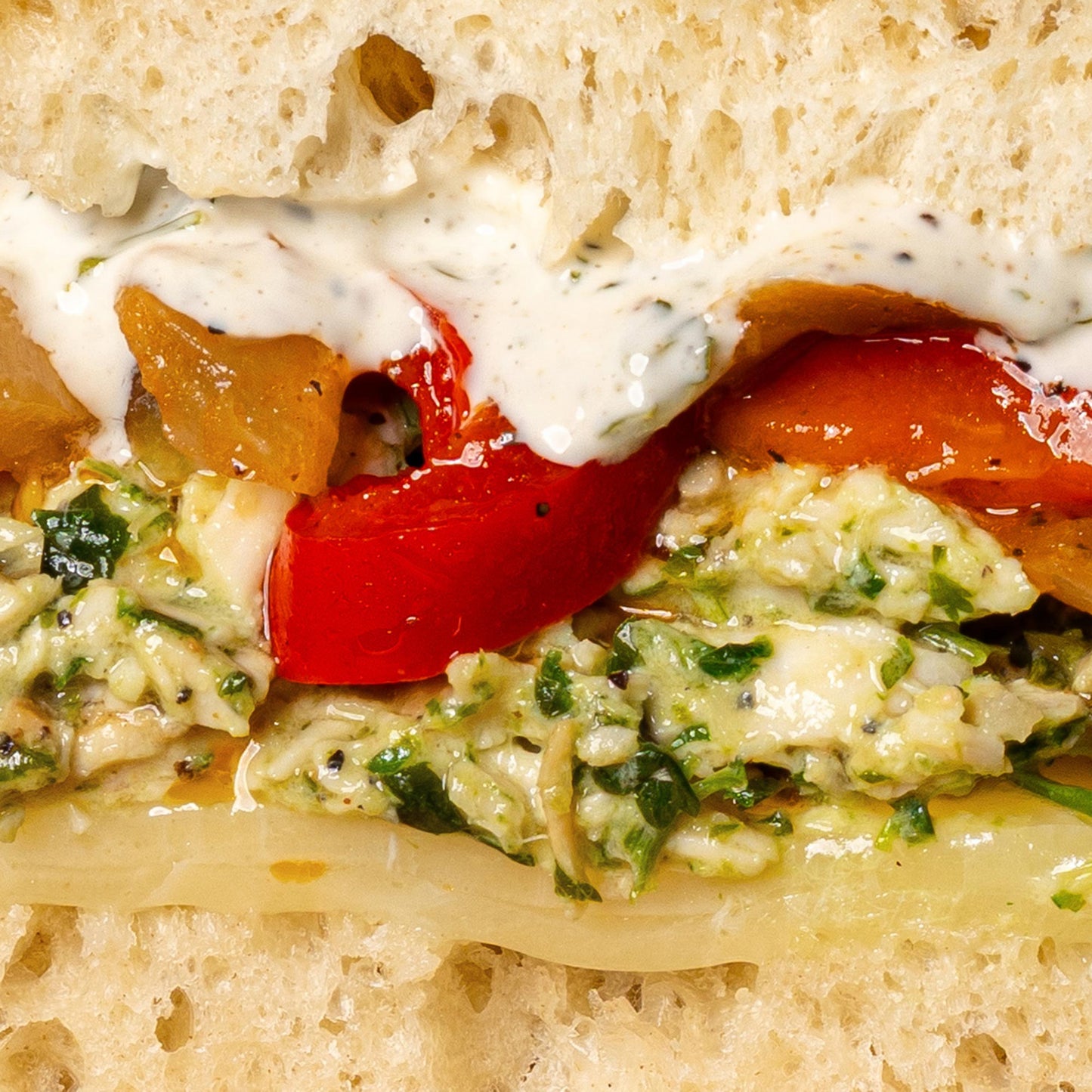 Pesto Chicken on Ciabatta