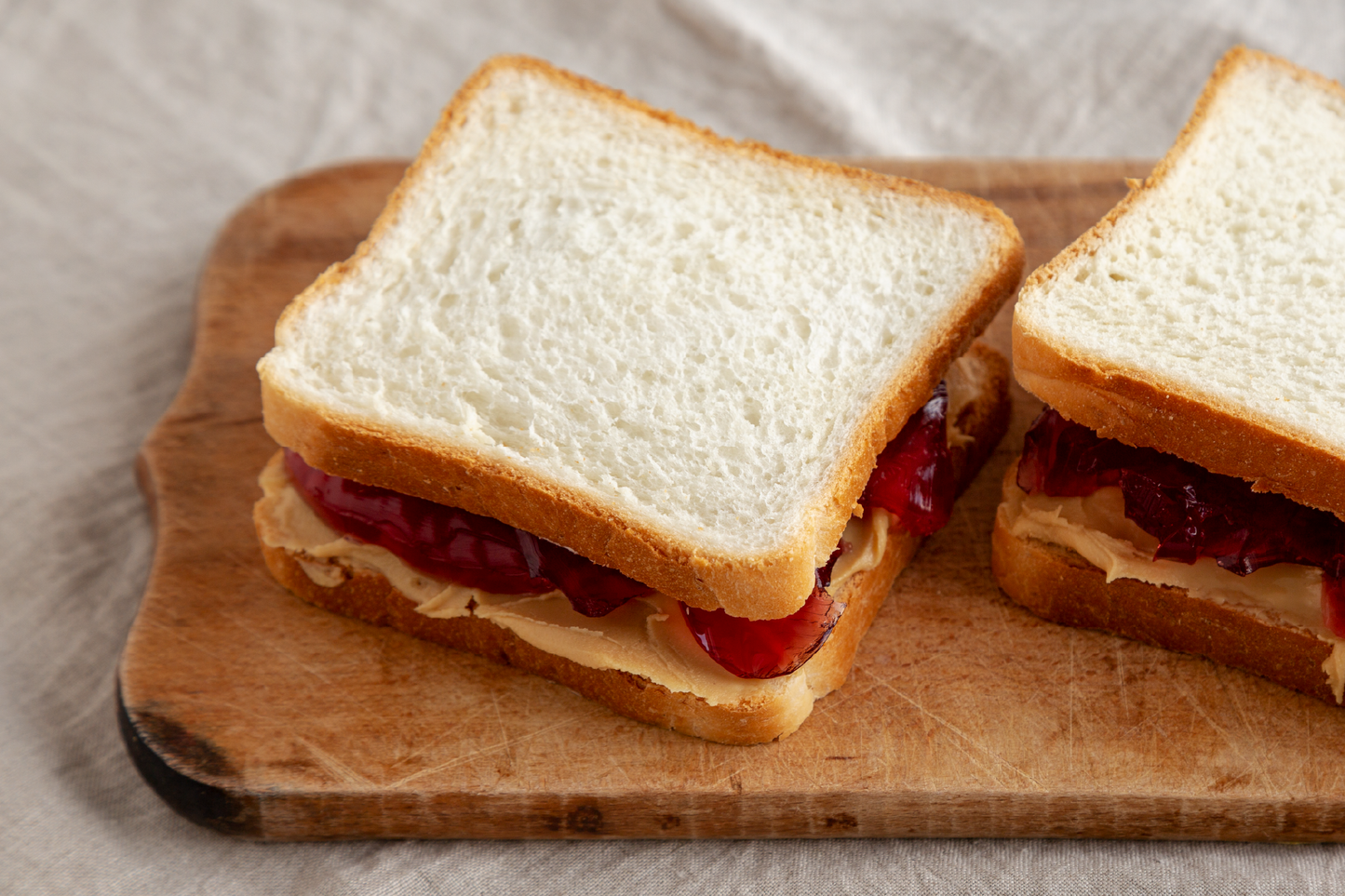 Sunbutter & Strawberry Jam Sandwich