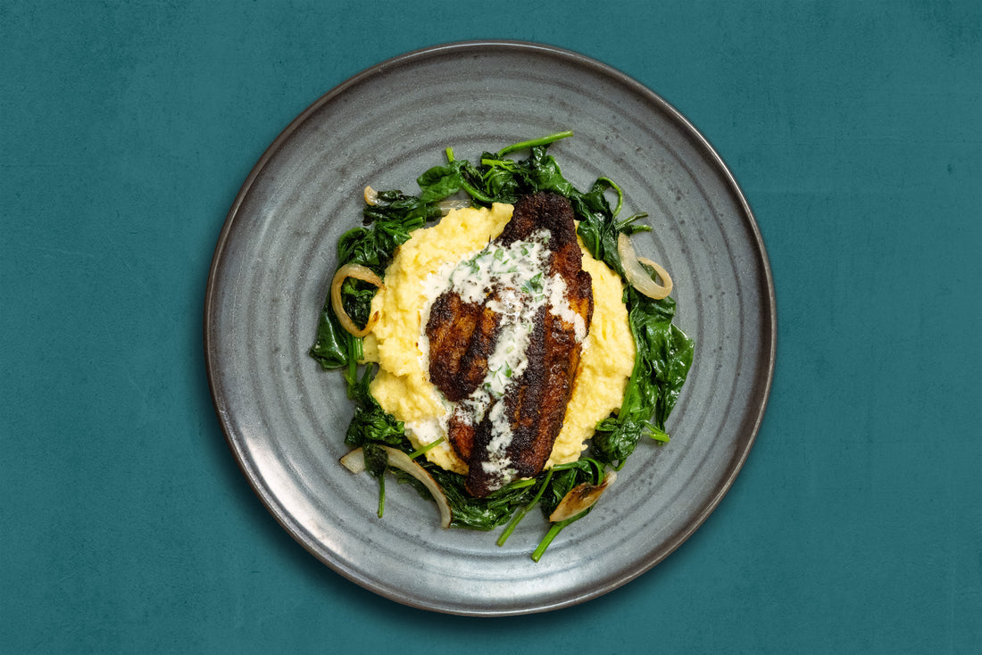 BLXST's Blackened Catfish & Grits