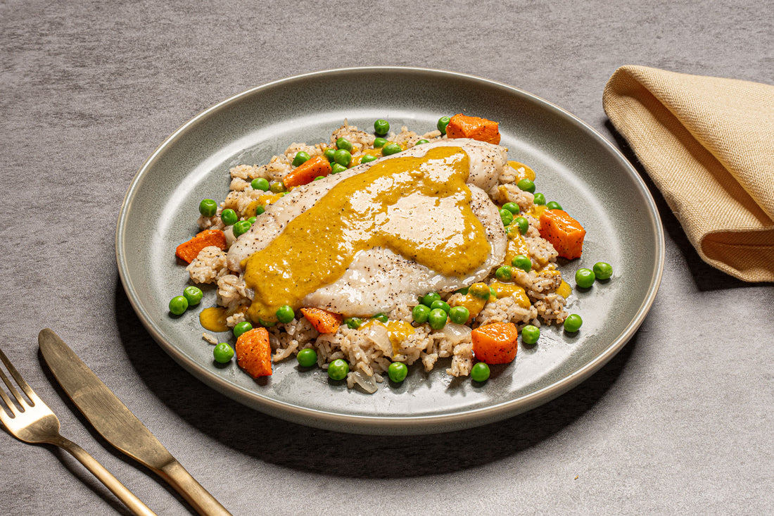 Coconut Curry Tilapia with Rice