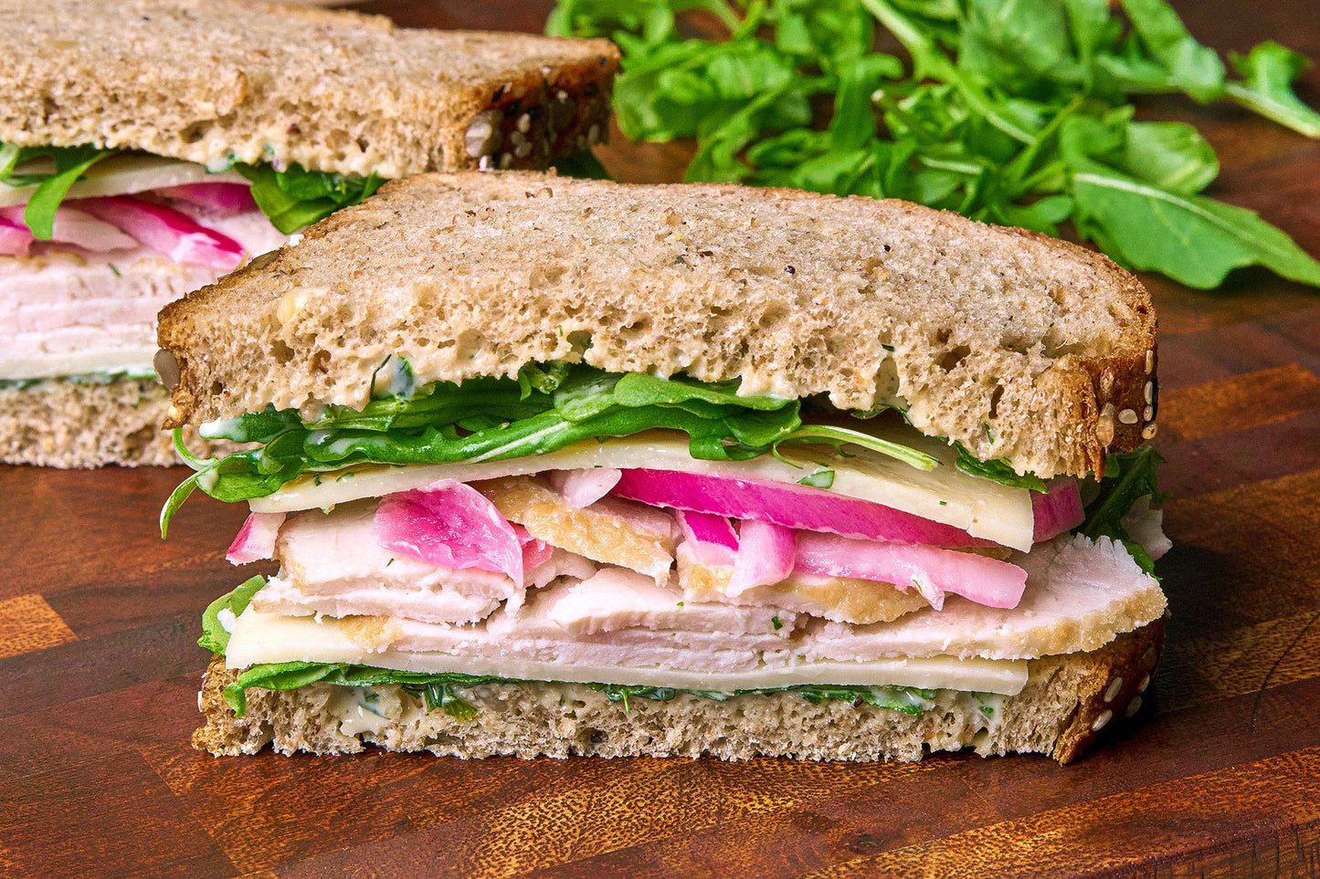 Herb Roasted Turkey and Provolone on Sprouted Multigrain
