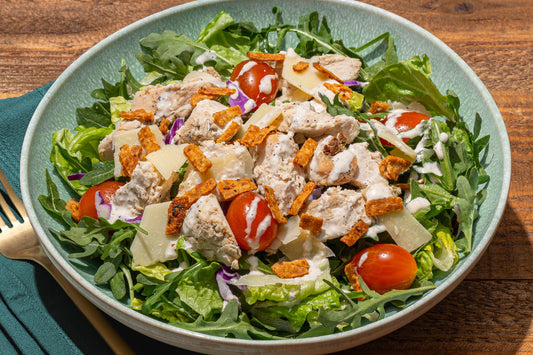 Lemon Pepper Chicken Caesar Salad
