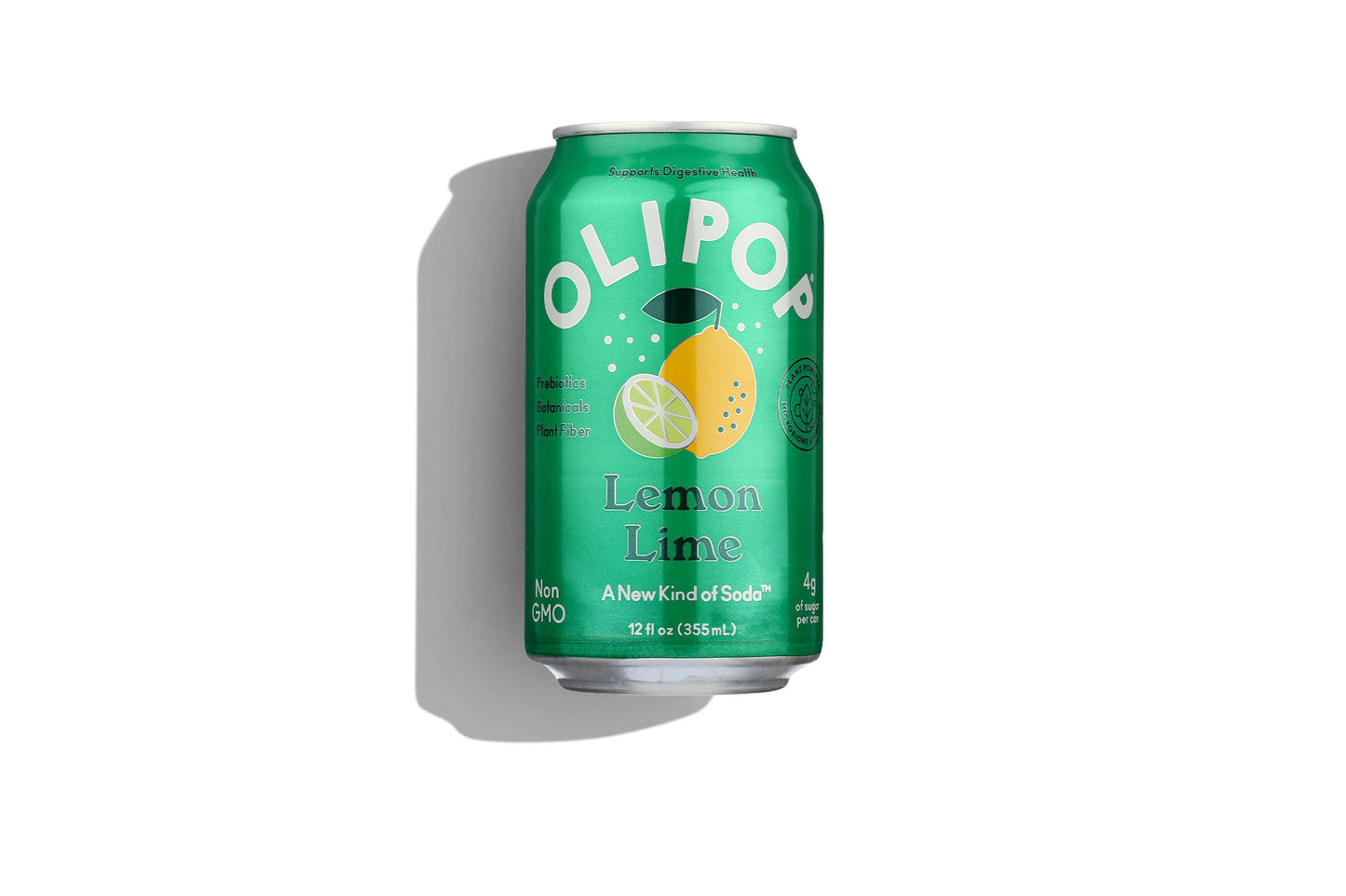 Olipop, Lemon Lime, 12oz