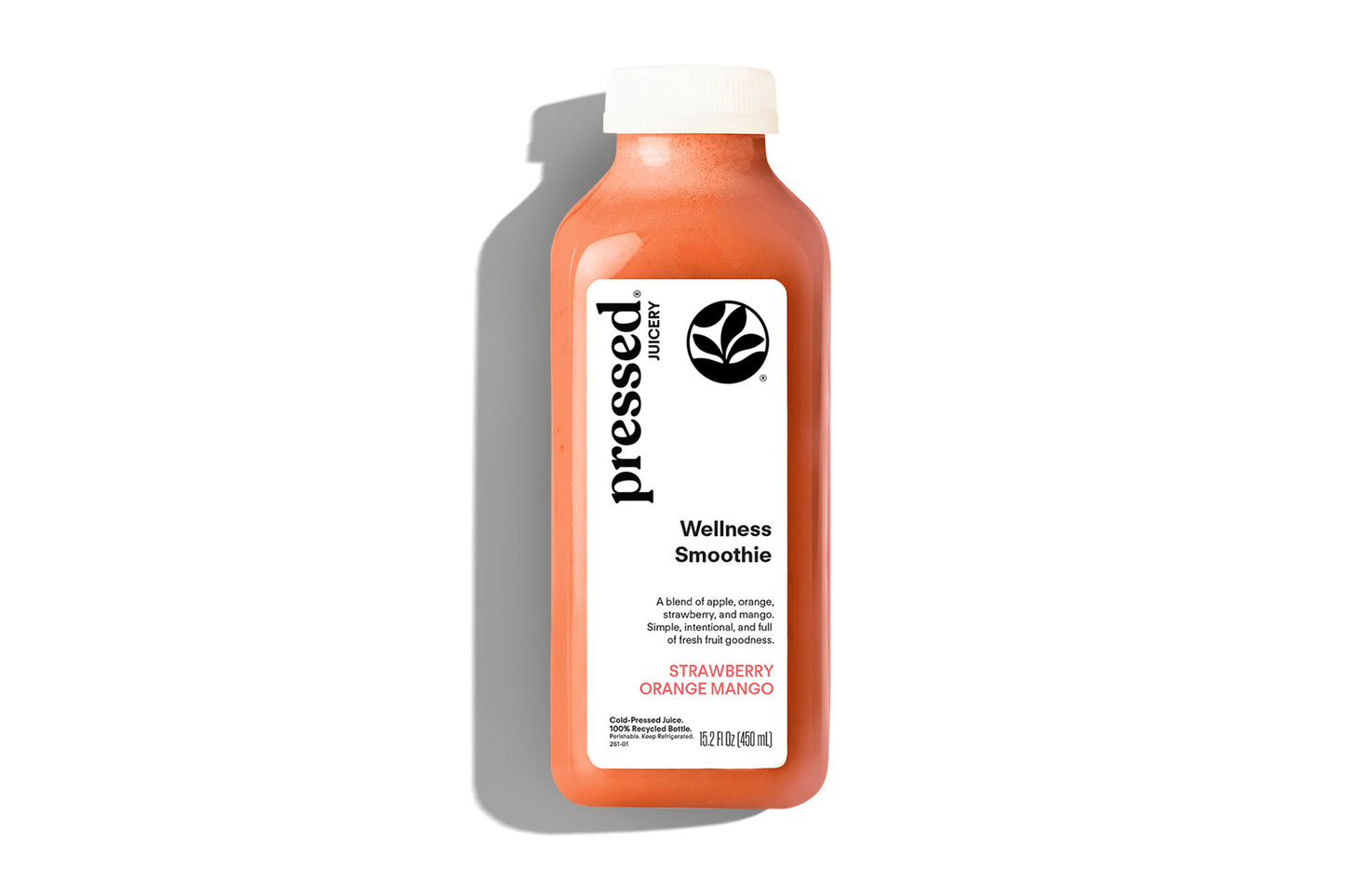 Pressed, Strawberry Orange Mango Smoothie, 15.2oz