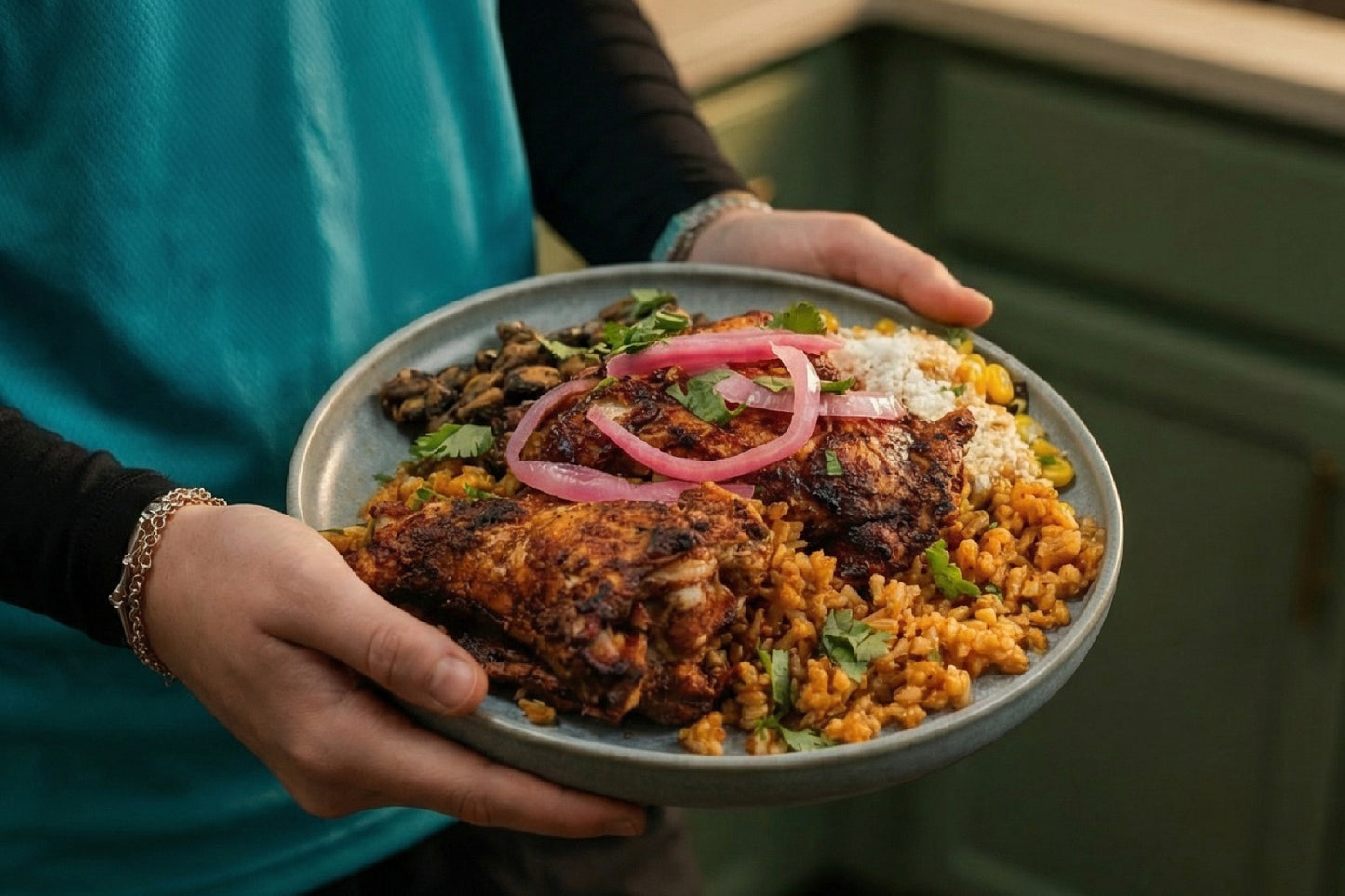 Rian's Courtside Chicken & Spanish Rice